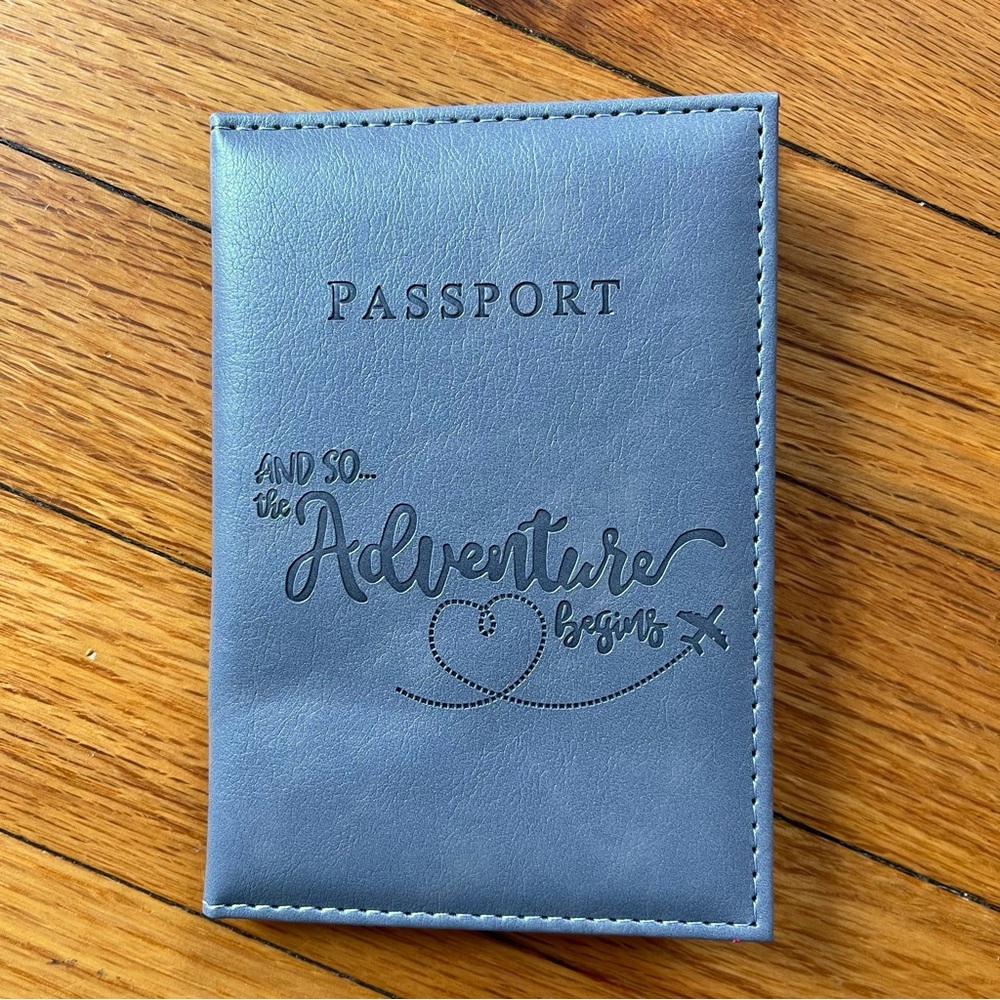 And So The Adventure Begins Passport Wallet - Brand New
